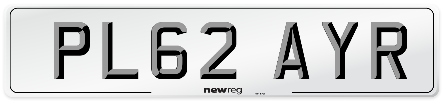 PL62 AYR Number Plate from New Reg